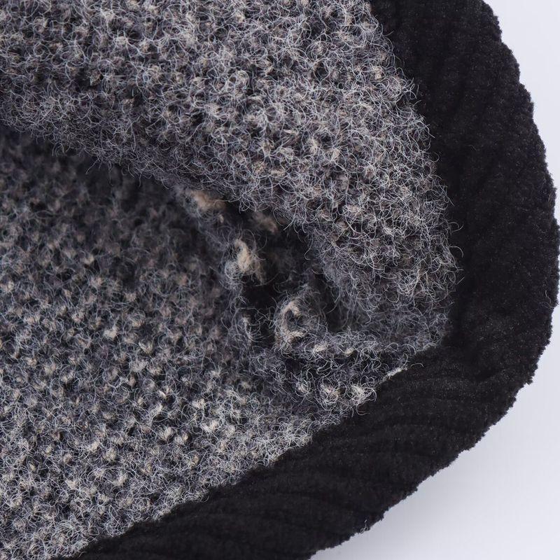 Kaslead New Women clothes Western Style Graceful round Neck Double Buckle Plaid Contrast Color Knitted Long sleeve Outerwear