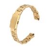 Akozon Stainless Steel Watch Buckle Replacement Metal Band Strap for Men and Women, Gold, Quick Release, Double Lock (12mm)