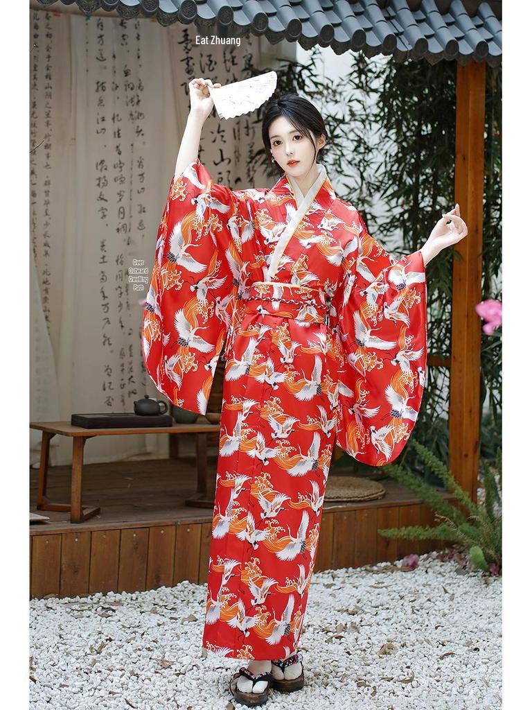 Accappatoio Kimono Primavera/Estate 2026 - Vestito da Sauna Principessa Giapponese con Fiocco Carino