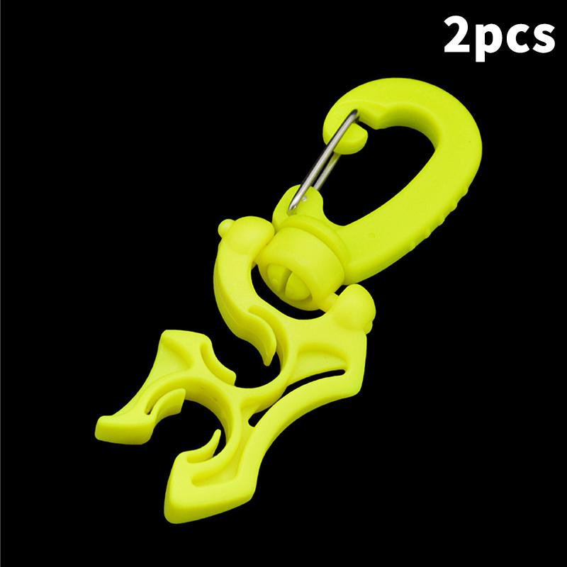  BCD Hose Retainer Clip for Double Hoses Secure Attachment Clip Lightweight Strong for Snorkeling and Diving