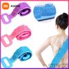 Silikon Banyo Havlusu Masaj Banyo Fırçası Uzun Şerit Sırt Ovma Kül Ovma Banyo Taşı ile Go Ovma Banyo Havlusu