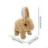 Plush Bunny Toy Adorable Interactive Rabbit for Children Toddlers Kids White