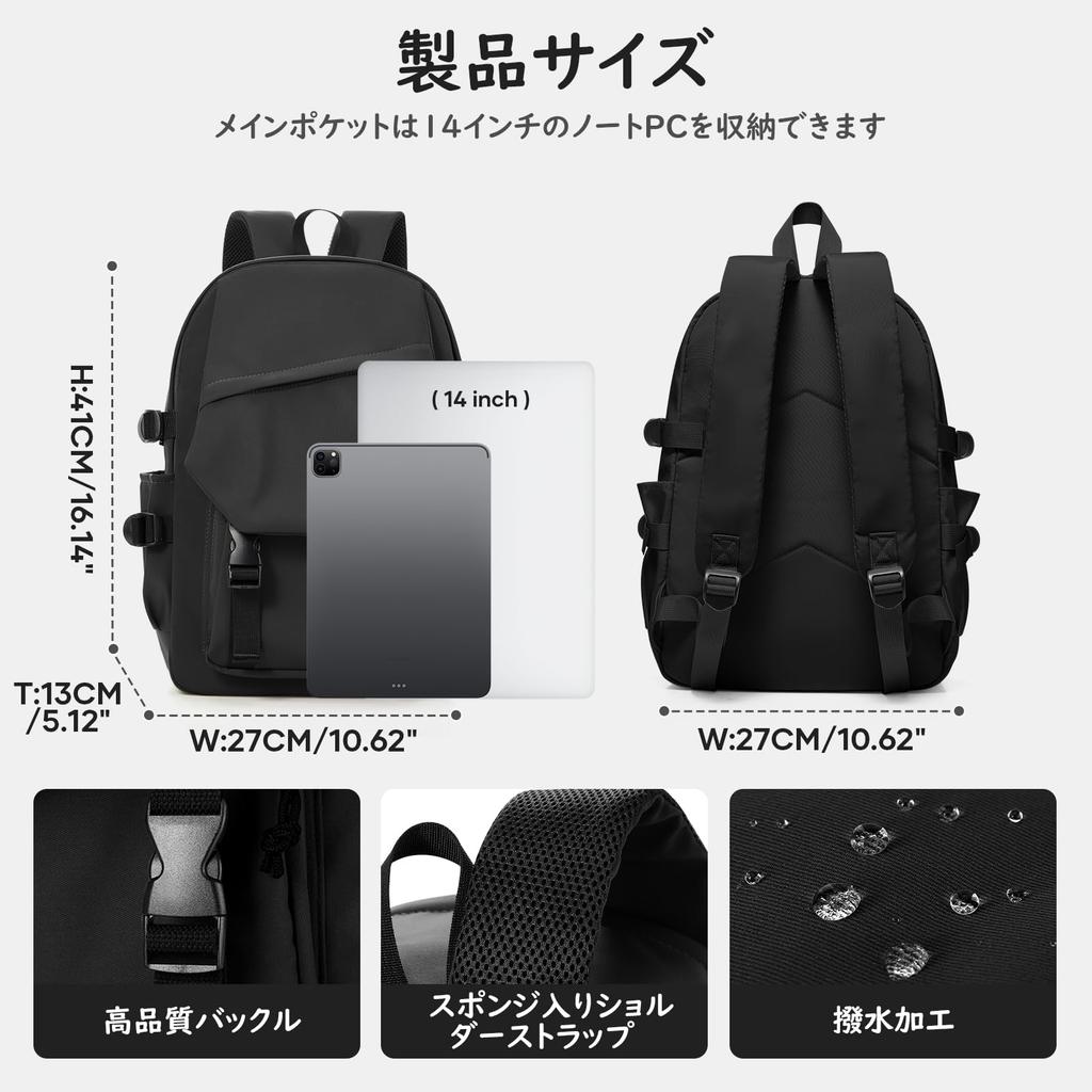 SEAFEW Large Town Business Black for and Perfect for and Travel Women's Backpack, Capacity, Backpack, Backpack, Lightweight, Waterproof, Canvas,