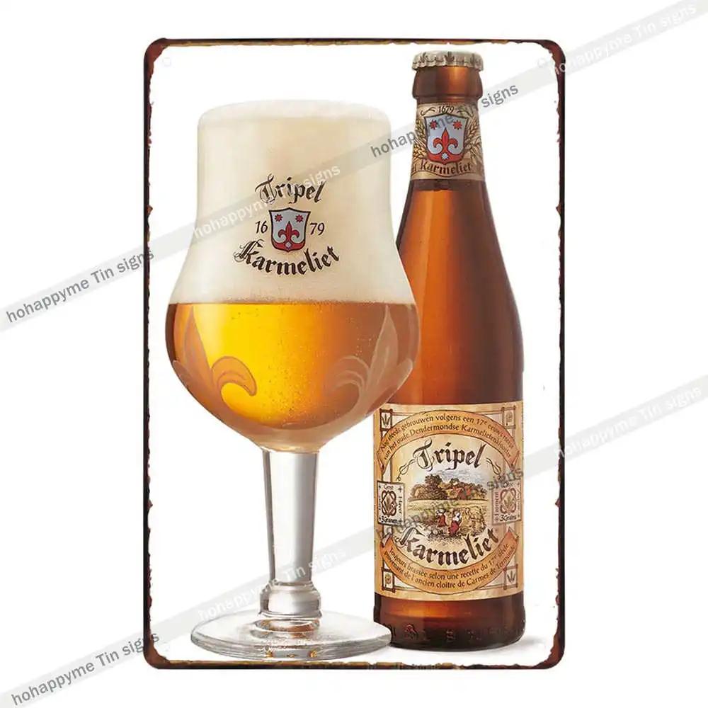 Home Decor Metal Plates Signs Belgium Beer Tin Painting Decoration Bar Club Cafe Man Cave Poster Vintage Wall Art Plaque 20x30cm