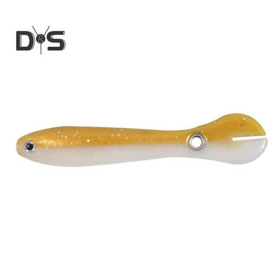 1/3/5Pcs 6.7CM/2G Soft Loach Lure PVC Bionic Loach with Hole Artificial Fishing Bait Saltwater Freshwater Bass Walleye Trout Snakehead Fishing