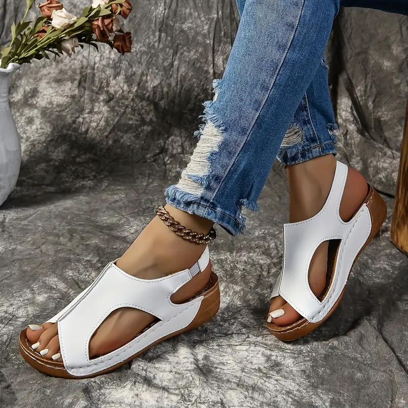 

Women Sandals 2024 New Summer Shoes for Women Fashion Non Slip Beach Shoes Woman Lightweight Casual Sandals Sandalias De Mujer 43 белый