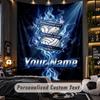 TapestryBIRMINGHAM CITY Football Custom Name Text Personalized Wall Hanging Tapestry Home Wall Decor