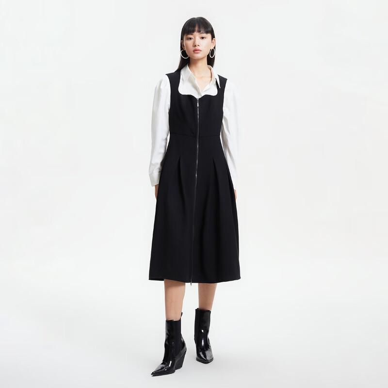 VEROMODA Women's 2024 Spring Two-Piece Long Sleeve Shirt Dress