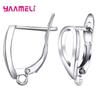 Real 100% S925 Sterling Silver Findings Earrings Leverback Earwire Fittings Components Accessories Handmade Supplies