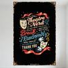 Vintage Theatrical Masks 'Theatre Nerd' Metal Tin Sign, Retro Rusty Edge Poster for Home Bar Club Decor, I'M A THOM! Humorous Th