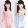 Baby Girls Summer Dress Sleeveless Hollow Back Pleated Skirt T-Shirt Dress 0-24 Months Breathable Photoshoot & Party Outfit