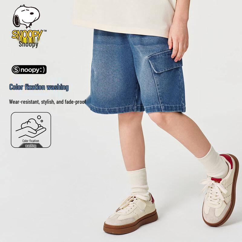 Snoopy Boys  Casual Denim Shorts 150
