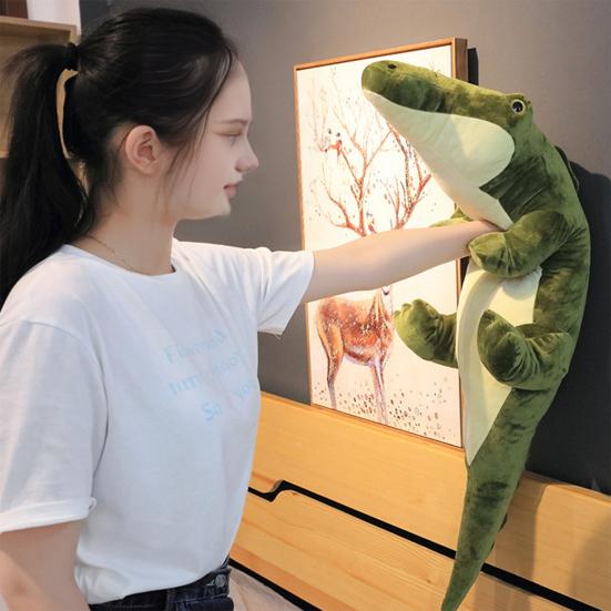 Lifelike Crocodile Plush Toy Realistic Stuffed Animal Soft Hugging Pillow Kids Crocodile Plushie Unique Gift for Boys Girls