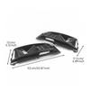 Black Mesh Grille Insert Circular Cutouts Front Lower Direct Replacement Auto