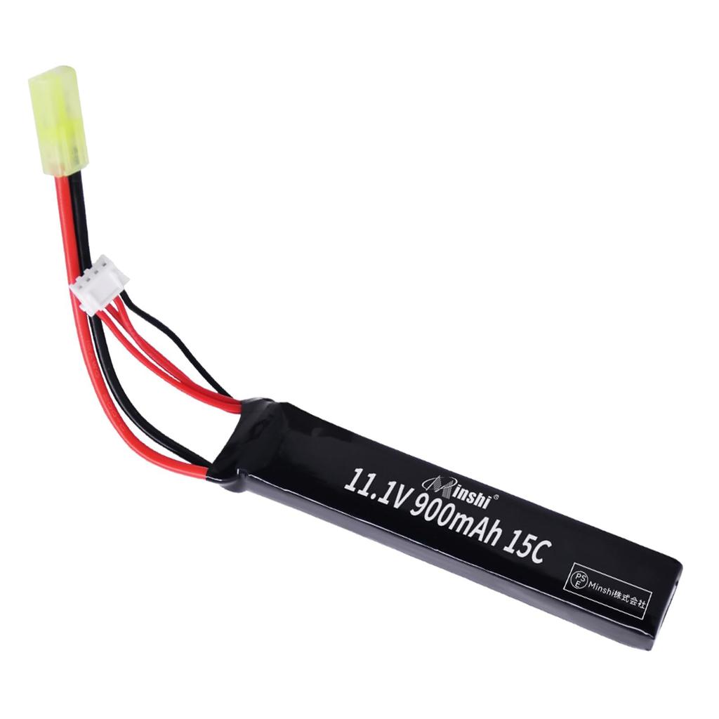 MINSHI RC LiPo Battery, 11.1V 900mAh, Oda Plug, 15C, for Radio Control, Hobby Compatible, Compatible with RC Racing Cars, Boats, Trucks, Airplanes,