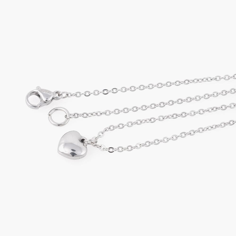 Jbans Classic Cutie Heart Pendant Surgical Steel Chain Necklace (C2401-An785_Sv)