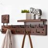 Wall Mounted Coat Racks with Storage Rack Multifunctional Clothing Organizers Hanger Hooks Portable Living Room Clothes Hangers