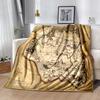 Skyrim Map: A Detailed Guide To Skyrim's Lands and LegendsPrint Blanket, Soft Blanket For Sofa Office Bed And Travelling Daughter Birthday G