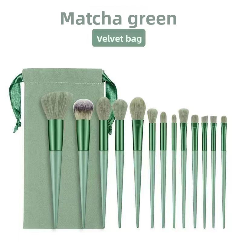 13-Piece Makeup Brush Set for Beginners, Suitable for All Seasons, Includes Powder, Eyeshadow, Lip Concealer, Blush, Foundation, Soft Bristles Beauty