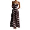 New European and American Women's Clothing Fashion Casual Polka Dot Suspender Dress Long Dress Spring and Summer New