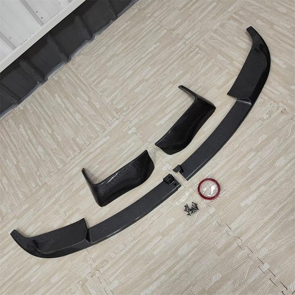 4PCS For BMW 3 Series F30 2012-2018 M3 M4 Style Car Front Bumper Lip Spoiler Splitter Diffuser ABS Gloss Black Bodykits Tuning