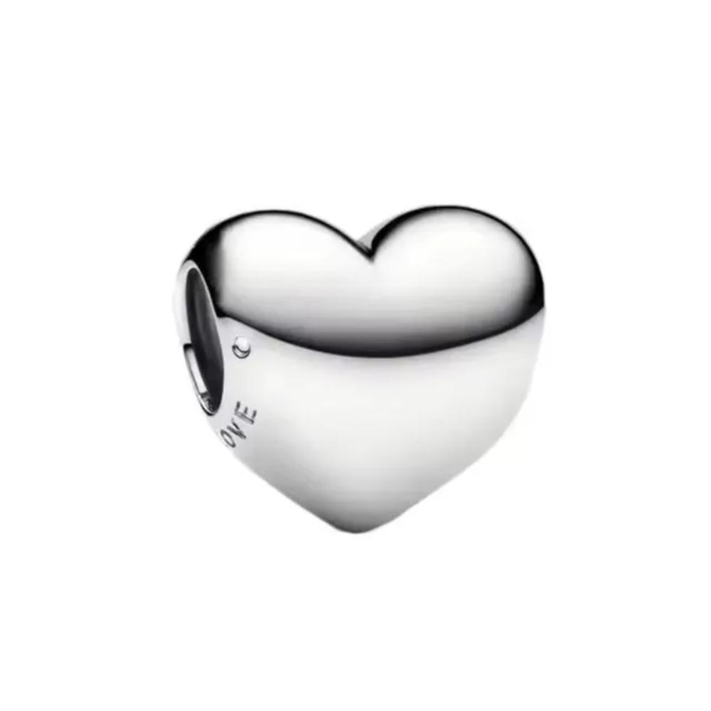 NEW 925 Silver Charm Fit Original Bracelet Accessories Women Jewelry Love Series Cupid Pink Heart Rose