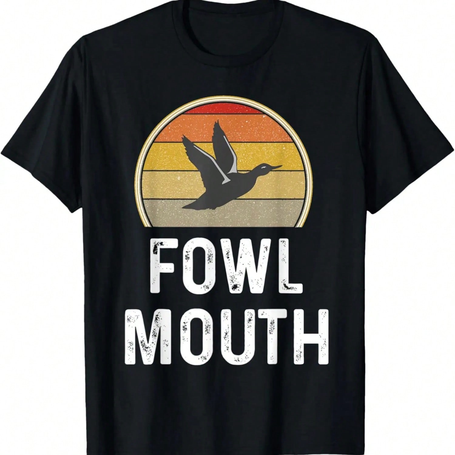 unisexs Duck Hunter Gifts Funny Duck Hunting Shirt Fowl Mouth Retro T-Shirt S разноцветный