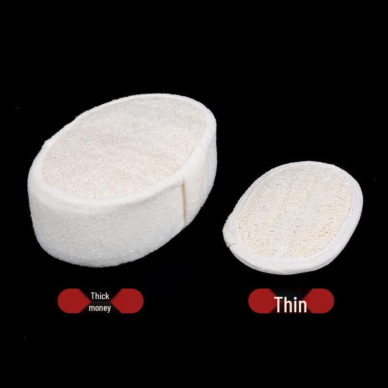 Thick Natural Loofah Sponge: Gentle Exfoliating Bath Scrubber for Rich Lather