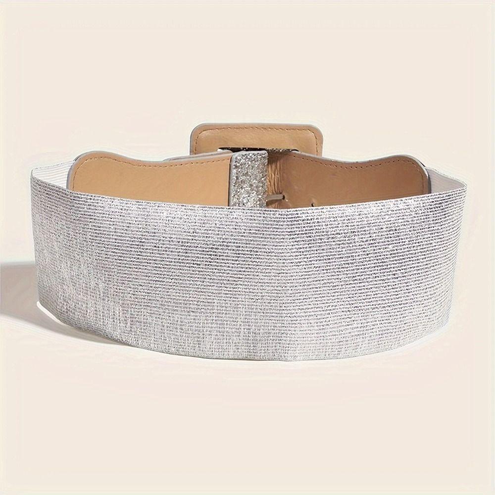 Wide Waist Strap Punk Style Decoration Belt Exquisite Stretch Waistband  for Women