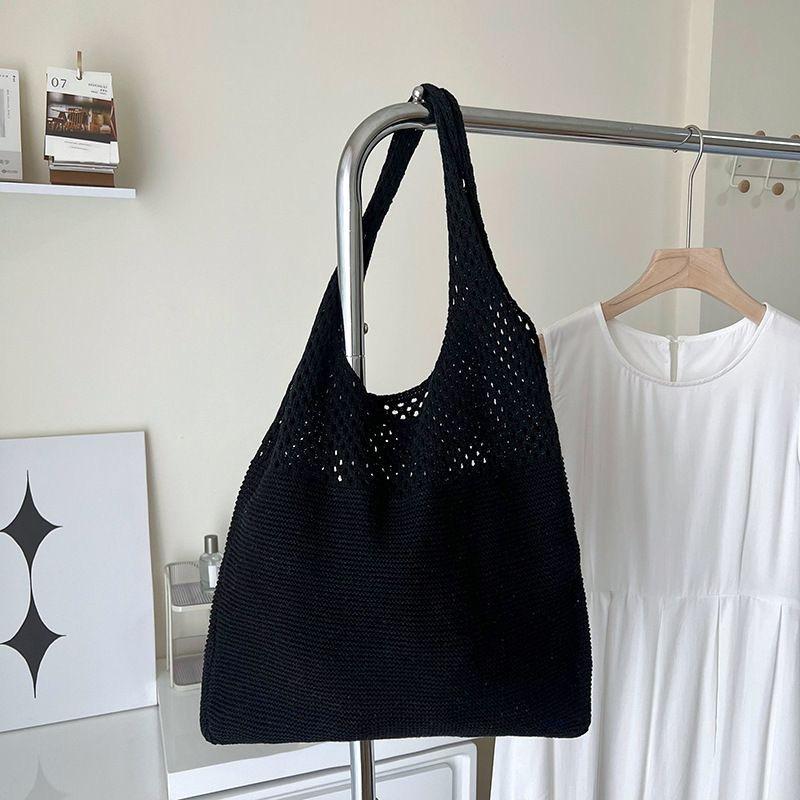 Large capacity tote bag woven bag summer shoulder bag women's hand-woven bag new holiday beach bag