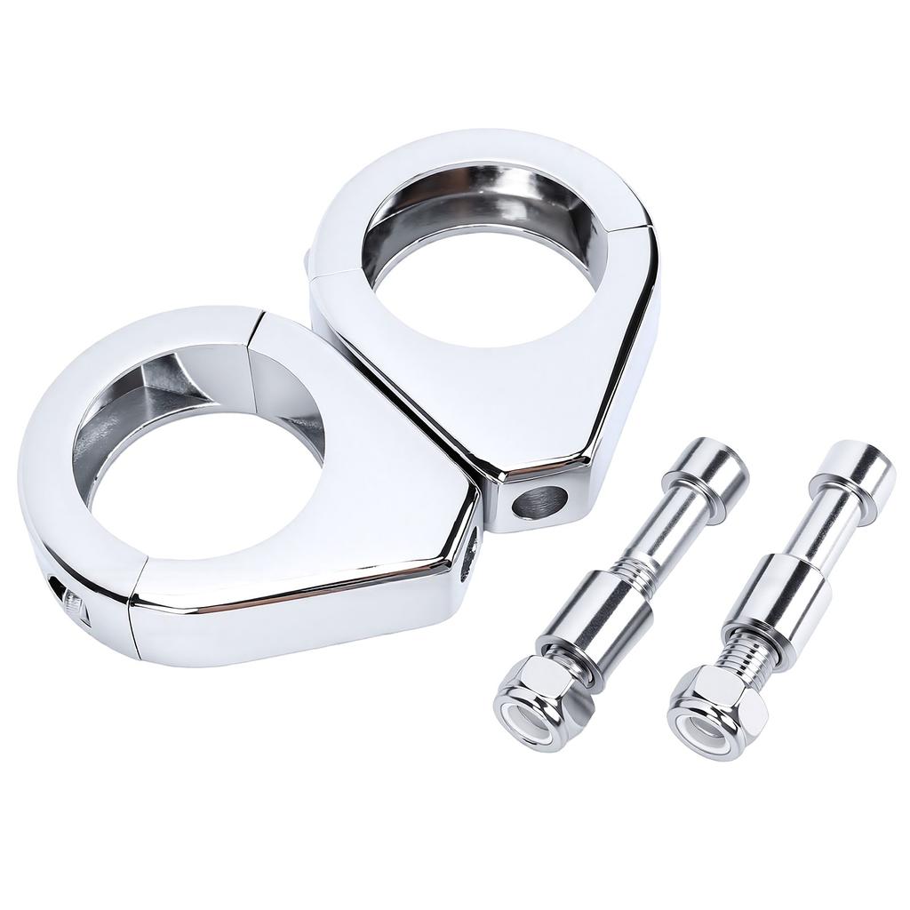 Motorcycle Turn Signal Relocation Bracket Fork Clamps 39mm Fork Indicator Bracket Replacement for XL1200 Dyna
