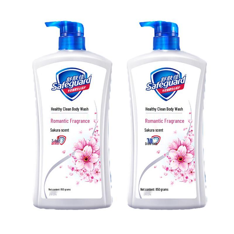 Safeguard Healthy Cleansing Cherry Blossom Body Wash 850g x 2 Pack