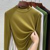 Modal long-sleeved women's thin inner with medium-neck bottoming shirt, new summer shirt