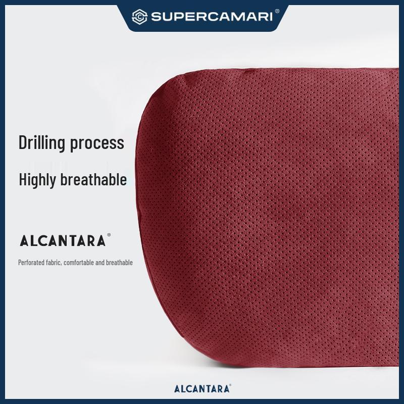 Alcantara Breathable Car Neck Pillow for Mercedes-Maybach S-Class Headrests