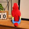 Langhaariger Papagei Lebensechte Vogelpuppe Plüschtier Möbelornament Kinderspielzeug Stoffpuppe Einschlafpuppe