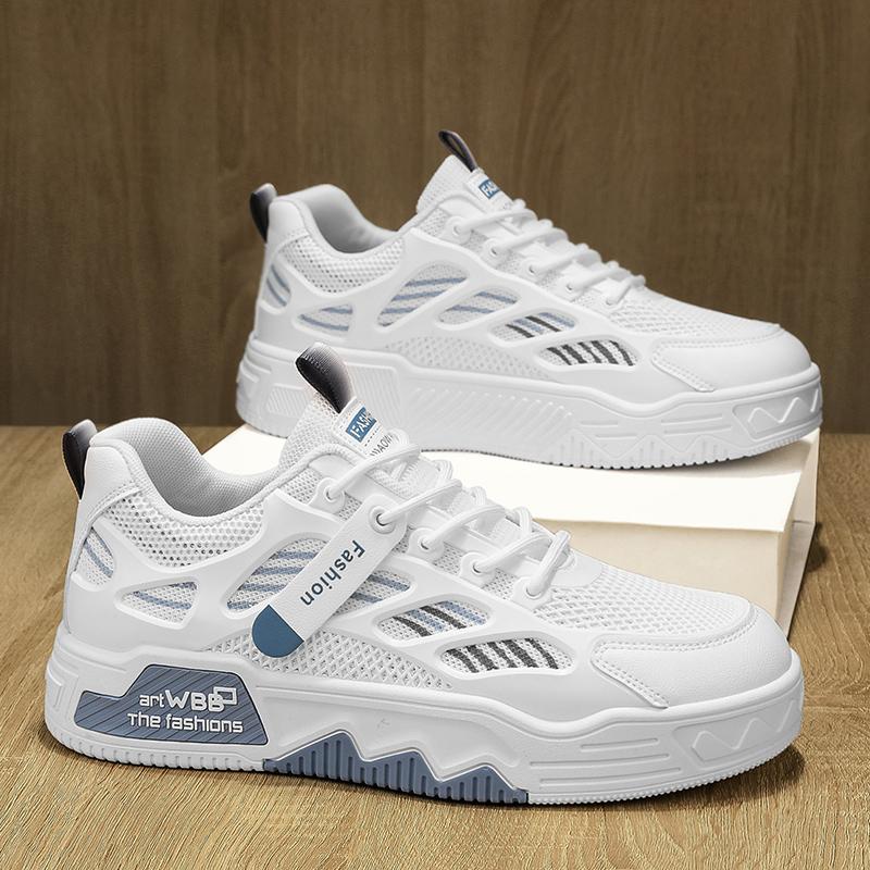 Students' Casual Borad Shoes Four Season New Breathable Soft-Sole Non-Slip Men'S Outdoor Walking Shoes Fashion Sports Flat Shoes