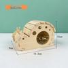 Solid Wood Hamster House with Stairs - Single or Double Layer Nest for Sleeping and Play