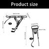 Quick Assembly Cycle Rear Rack No equipment Required Works With Various Bike Models