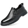 Men's Autumn And Winter New Leather Shoes Soft-soled Slip-on Men's Shoes Casual Middle-aged and Elderly Dad Shoes Size 38-44