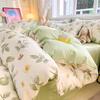 Sleep Grid 12868 Cotton Printed Four Piece Set
