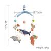 Baby Bed Bell Hanging Toy 0-12 Months Newborn Wooden Mobile Music Crib Rattle Toy Cartoon Whale Crib Holder Bracket Infant Gift