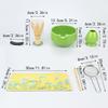 4pcs Matcha Whisk Set - Matcha Bowl and Bamboo Matcha Whisk, Tea Strainer, Scoop, Spoon, Sifter, Whisk Holder