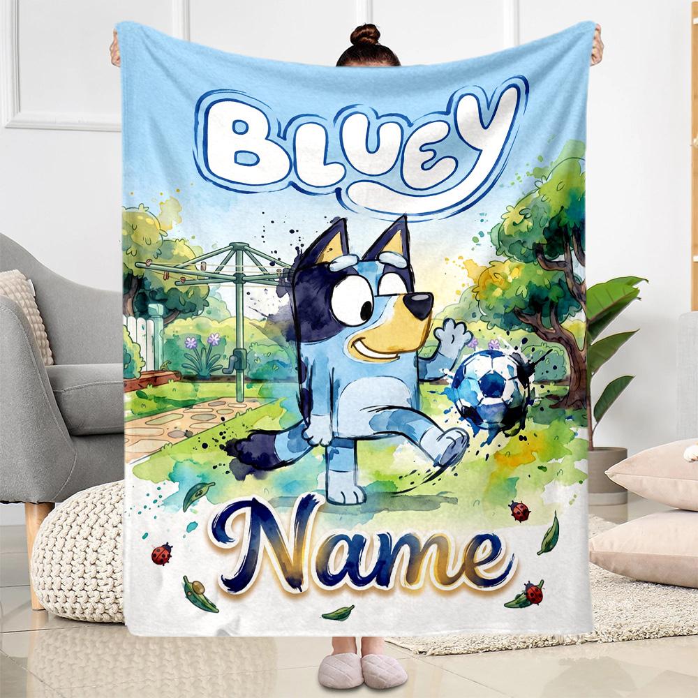Winter Sports Fun Personalized Name Blanket Gift Customizable Blanket Warmthful Decor Throw For Livingroom Seaside Home Decor Office