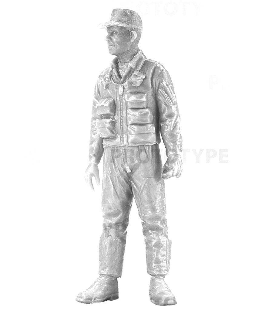 ICM American Pilot Ground Crew Set Plastic Model 48087 1/48