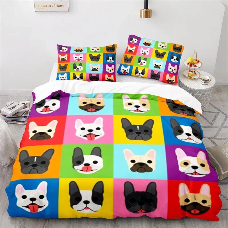 Cartoon Animal Duvet Cover King Twin For Kids Girls Boy Teen Kawaii Dinosaur Dog Comforter Cover Microfiber 3D Print Bedding Set