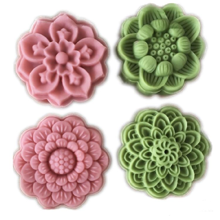 75g Plastikowe Stemple do Ciasta Księżycowego w Kształcie Lotosu Forma do Ciasta Księżycowego DIY Akcesoria do Pieczenia DIY