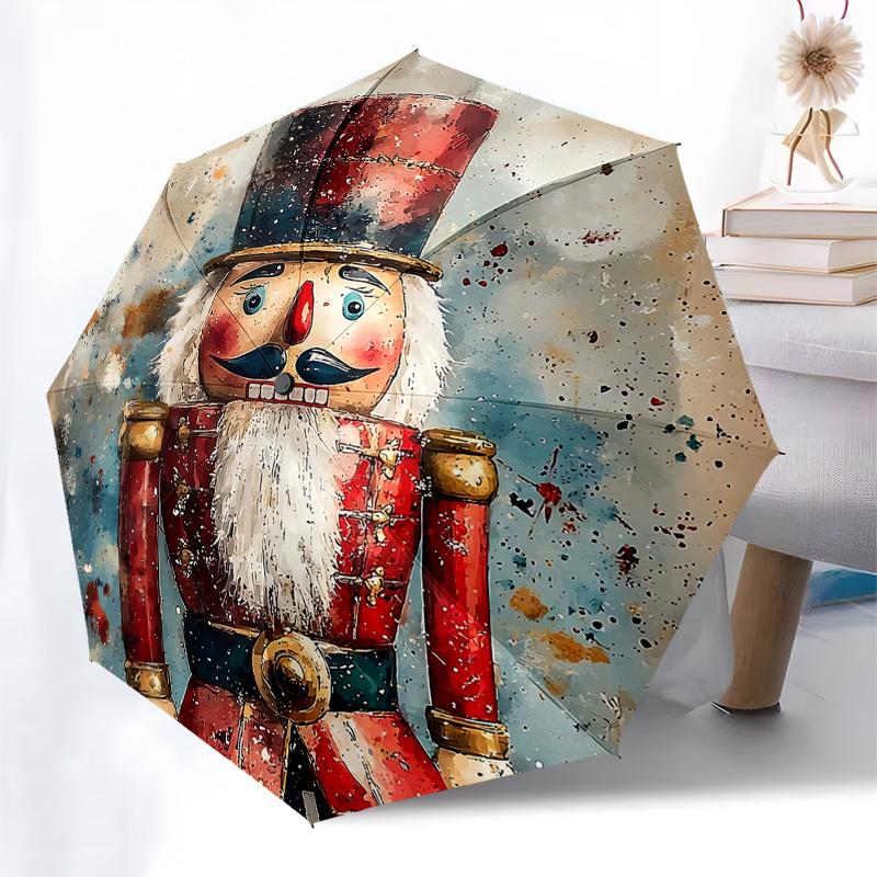 

1pc Powerpuff Girls Automatic Opening Closing Umbrella, Portable Tri-Fold Design with 8-Bone Iron Frame, Outdoor Umbrella, Ideal Gift for Fans, Travel
