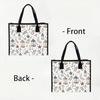 Christmas Winter Pattern Canvas Tote Bag for Daily Use