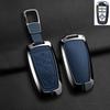 Zinc Alloy Leather For Lincoln Corsair Nautilus Aviator Navigator Continental Car Key Case Shell Keychain Keyring Car Key Cover