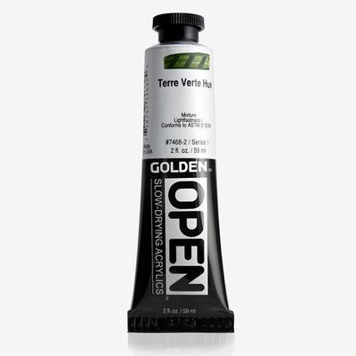 Acrylic Open - Golden - Terre Verte Hue - 60ml - Resistant To Peeling - Versatile